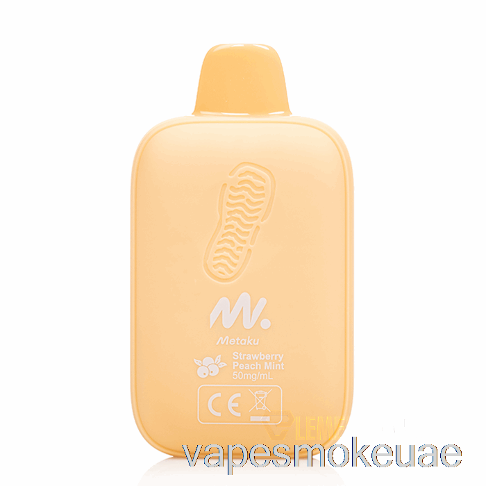 Vape Uae Metaku Moonwalk 9000 القابل للتصرف بالفراولة والخوخ والنعناع